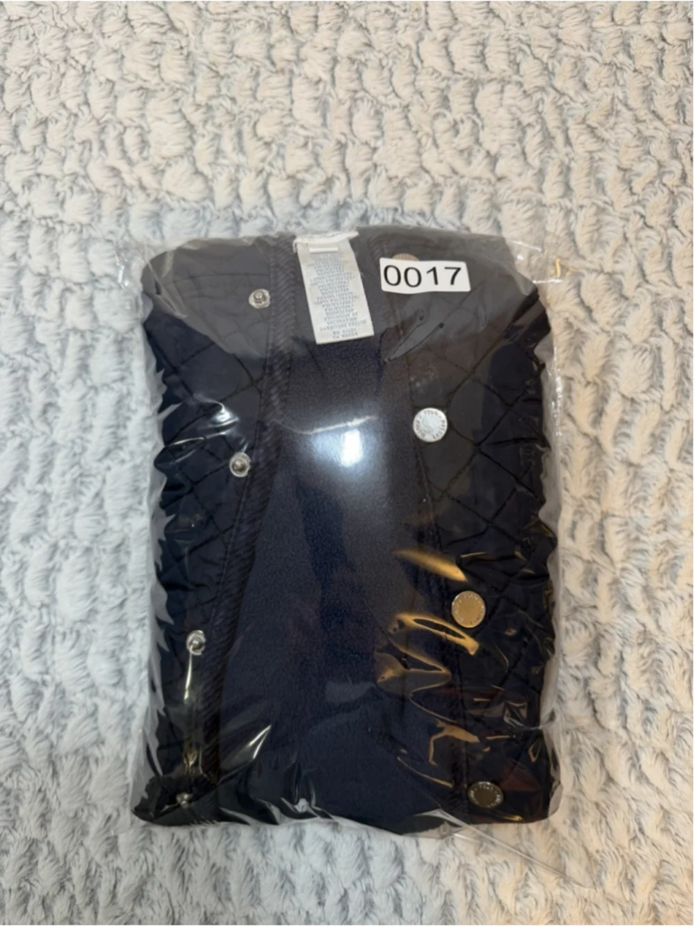 Polo Ralph Lauren Quilted Hooded Snowsuit Navy 6 Months Snap Front